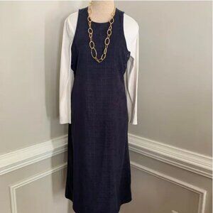 Casual Corner Women's Vintage Blue Sleeveless Jumper Size 6P